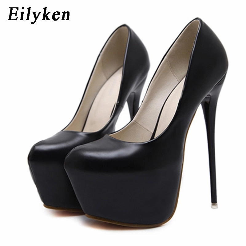 Spring Autumn Fashion Pumps Shoes Women High Heels Pumps 16cm Platform Shoes Sexy Wedding Shoes St Lucian Sandals