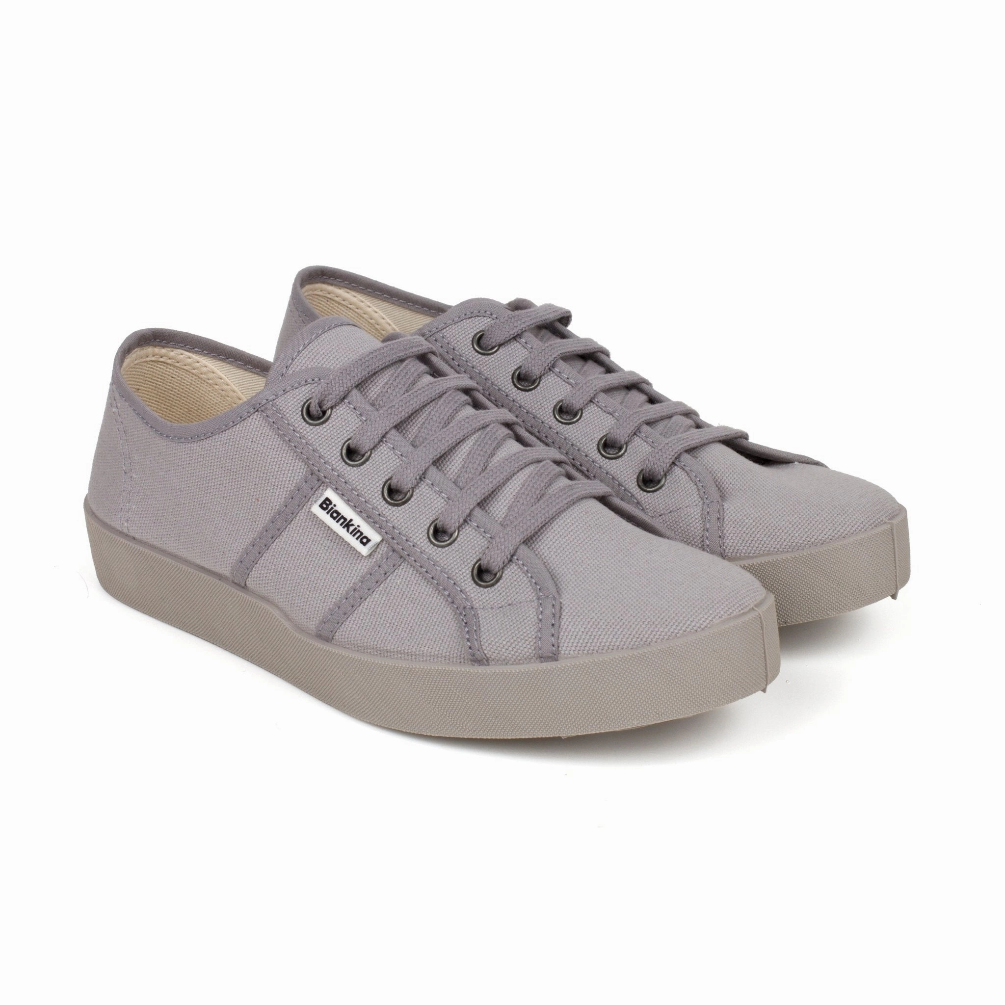 Prada Sneakers Sale St. Tropez Organic Cotton Canvas Sneakers - Ash Grey