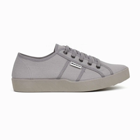 Sneakers And Stuff St. Tropez Organic Cotton Canvas Sneakers - Ash Grey