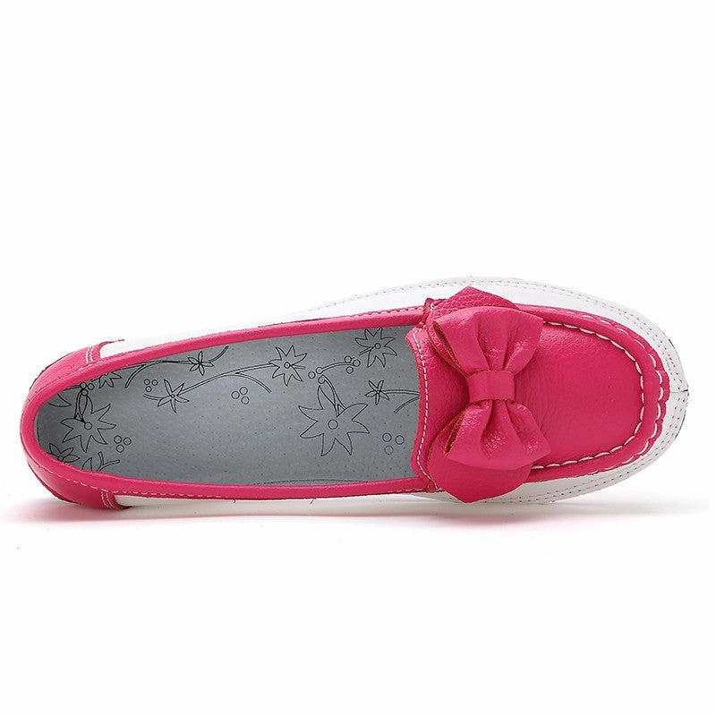 Shoes For Plantar Fasciitis And Flat Feet Women genuine leather shoes woman flat causal genuine leather loafer womens flats flexible boat shoes