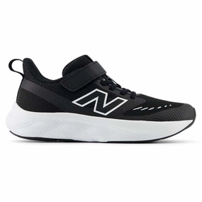 NEW BALANCE KID'S FRESH FOAM 625 BLACK/WHITE RUNNING SHOES New Balance Slip Resistant Shoes