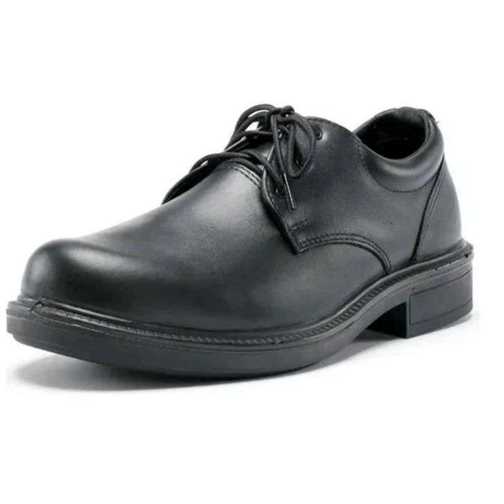 Dr Chelsea Boots Steel Blue Black Harvey Lace Up Soft Toe Executive Non Safety Shoe (310215) (Pre-Order)