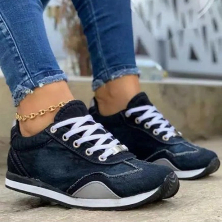 Silver Sneakers Ymca Membership Cilool Women Sneakers Platform Denim Shoes Womens Shoes