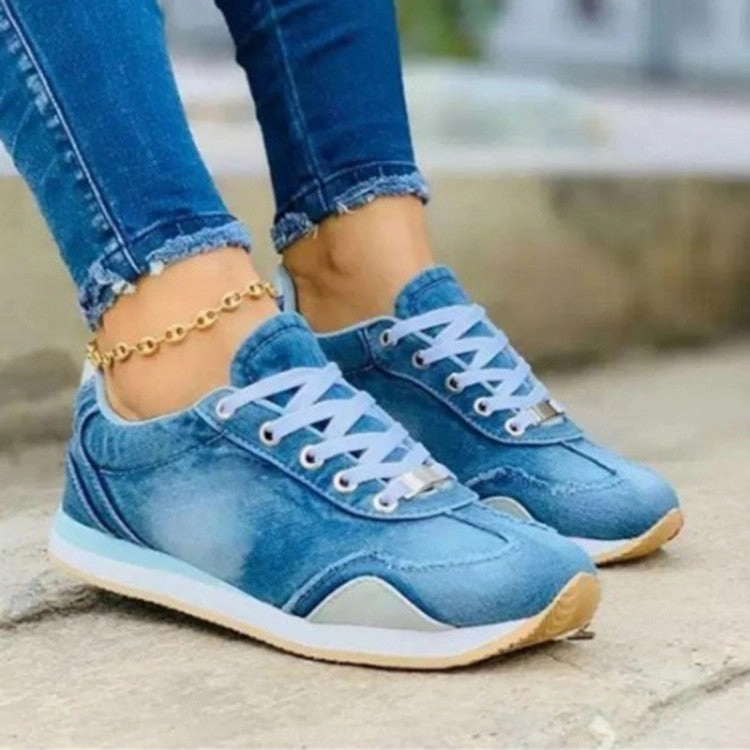 Cilool Women Sneakers Platform Denim Shoes Womens Shoes Shoes Sneakers Converse