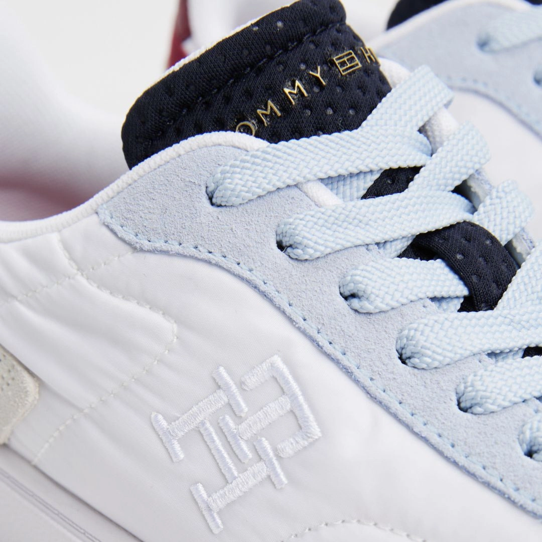 Sneakers And Socks Tommy Hilfiger JHeritage Suede Trainers Women FW0FW08643-WHTBLU