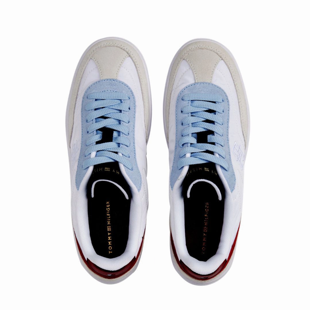 Sneakers At Wedding Tommy Hilfiger JHeritage Suede Trainers Women FW0FW08643-WHTBLU