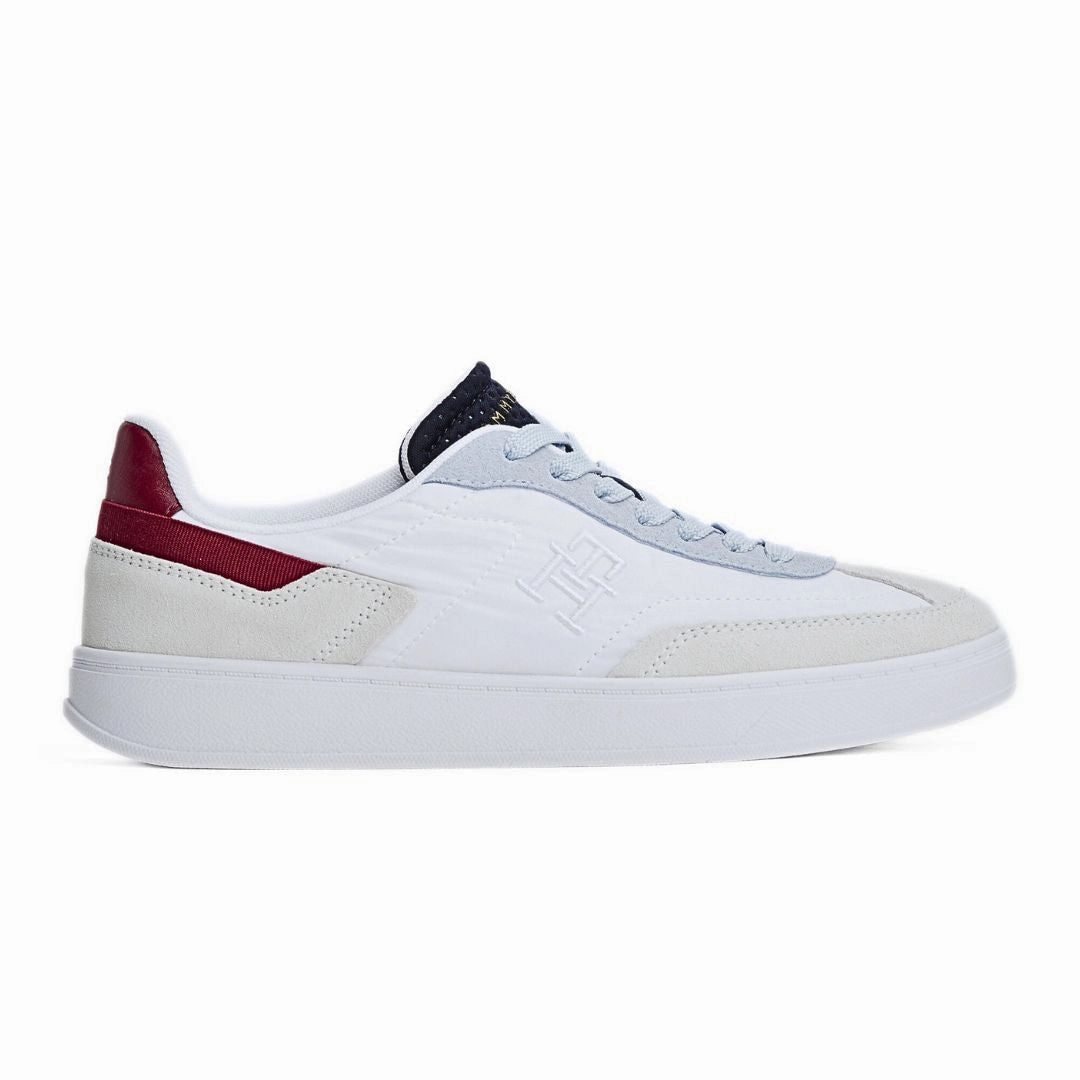 Tommy Hilfiger JHeritage Suede Trainers Women FW0FW08643-WHTBLU Cadillac Sneakers