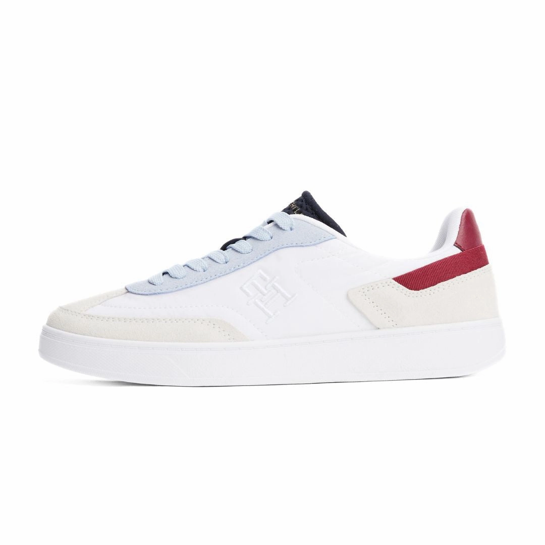 Cloudgo Sneakers Tommy Hilfiger JHeritage Suede Trainers Women FW0FW08643-WHTBLU