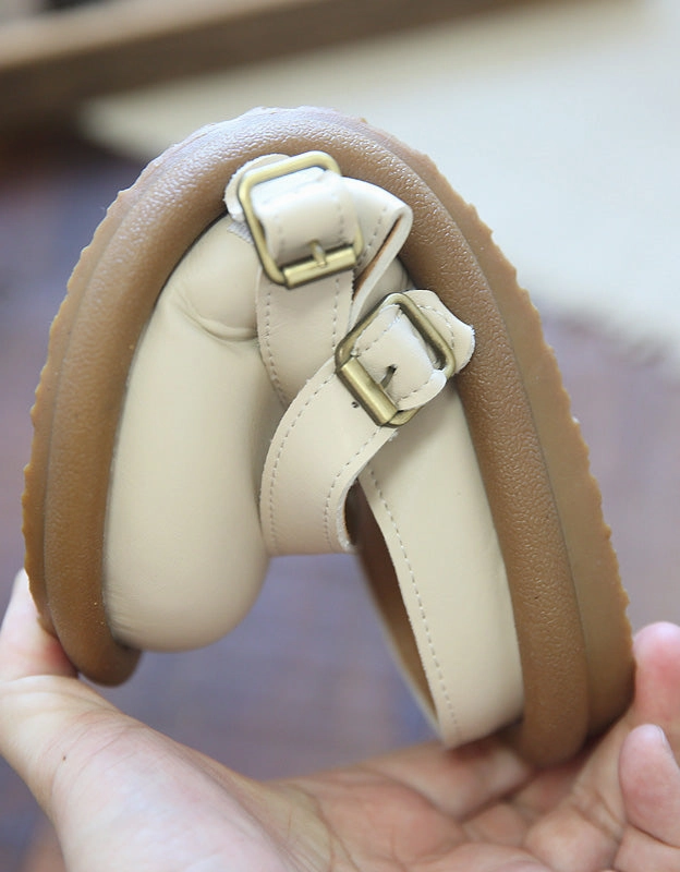 Flats Franco Sarto Shoes Summer Cross-strap Buckles Soft-sole Slippers