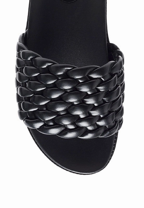 Shoe Brands Casual SUNDAE PLATFORM Slides With Woven Textured Straps