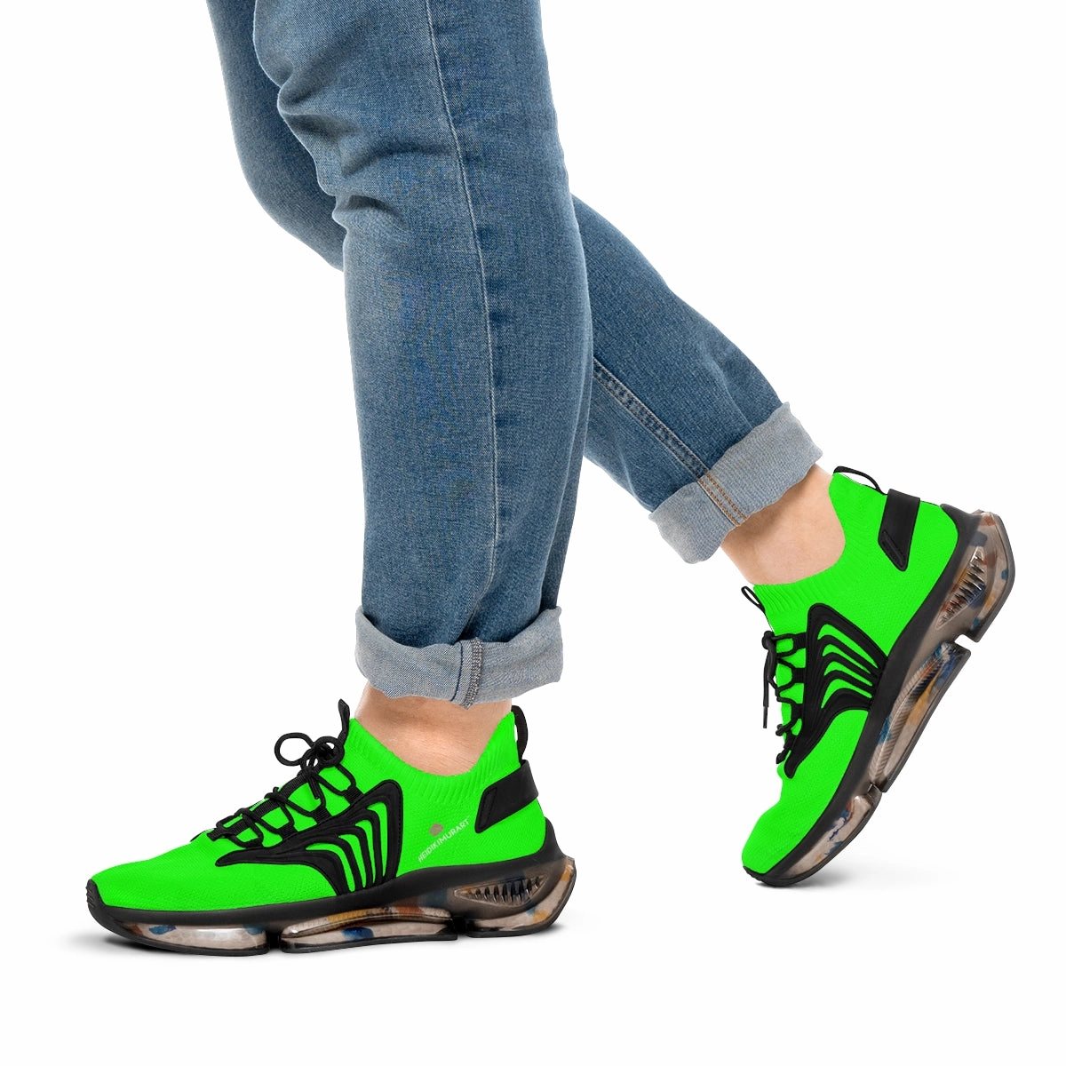 Blackjack Boots Bright Green Color Men's Shoes, Best Green Color Premium Comfy Men's Mesh Sports Sneakers Shoes Footwear