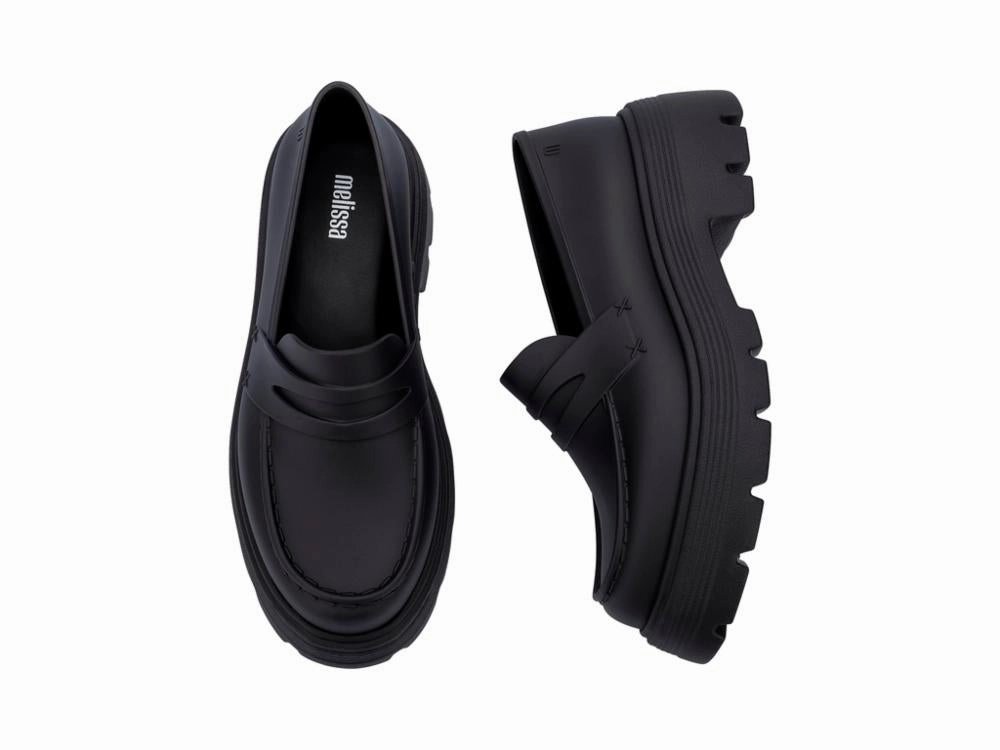 Melissa  Women's 33914 Black M Snake Print Flat Shoes