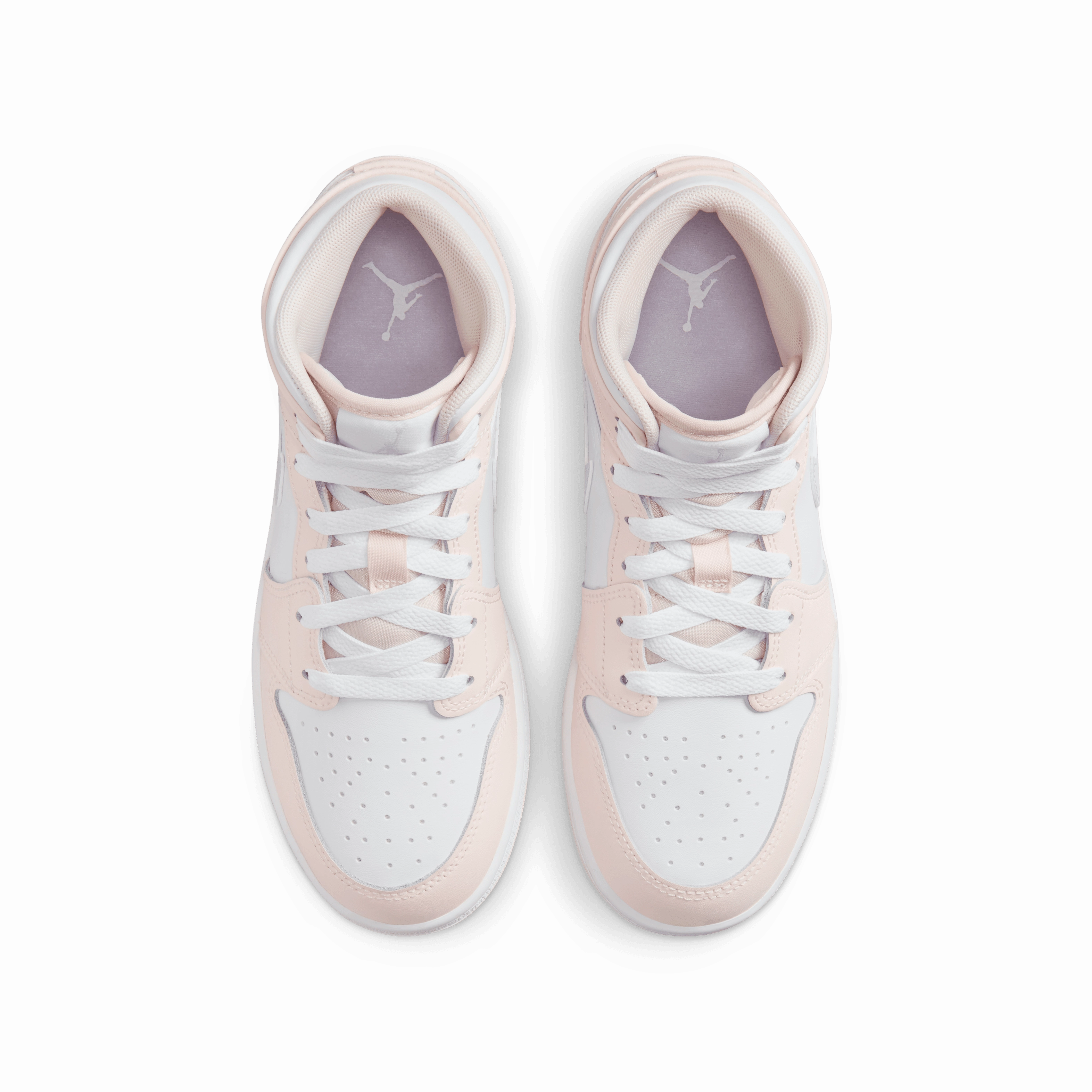 Jordan - Girl - GS Air Jordan 1 Mid - Pink Wash/Violet Asics Netburner Ballistic Flytefoam Mid Top Volleyball Shoes