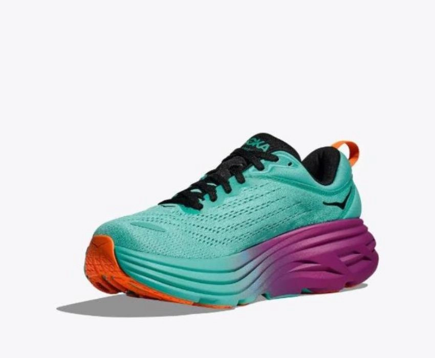 Waterproof Shoes HOKA M Bondi 8 1123202 EQB Electric Aqua Black Men (LF)