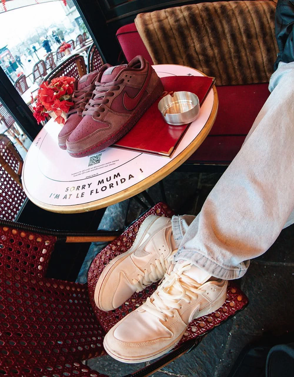 Nike SB 'City of Love' Dunk Low Premium Skate Shoes - Coconut Milk/Lt Bone-Phantom-Univ Red-Sail Asics Japan Walking Shoes