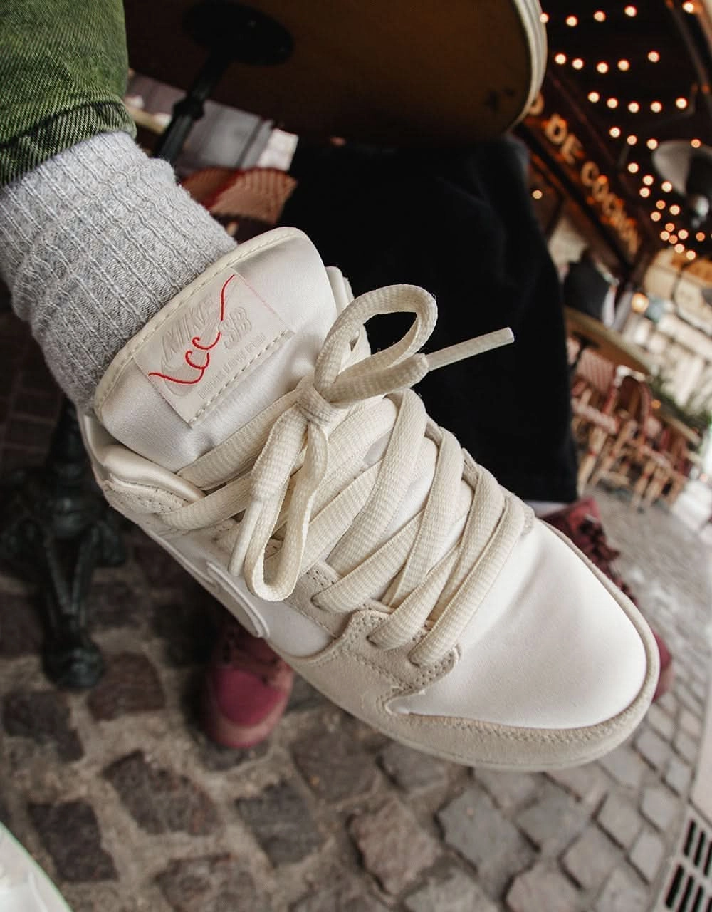 Nike SB 'City of Love' Dunk Low Premium Skate Shoes - Coconut Milk/Lt Bone-Phantom-Univ Red-Sail Asics Work Shoes