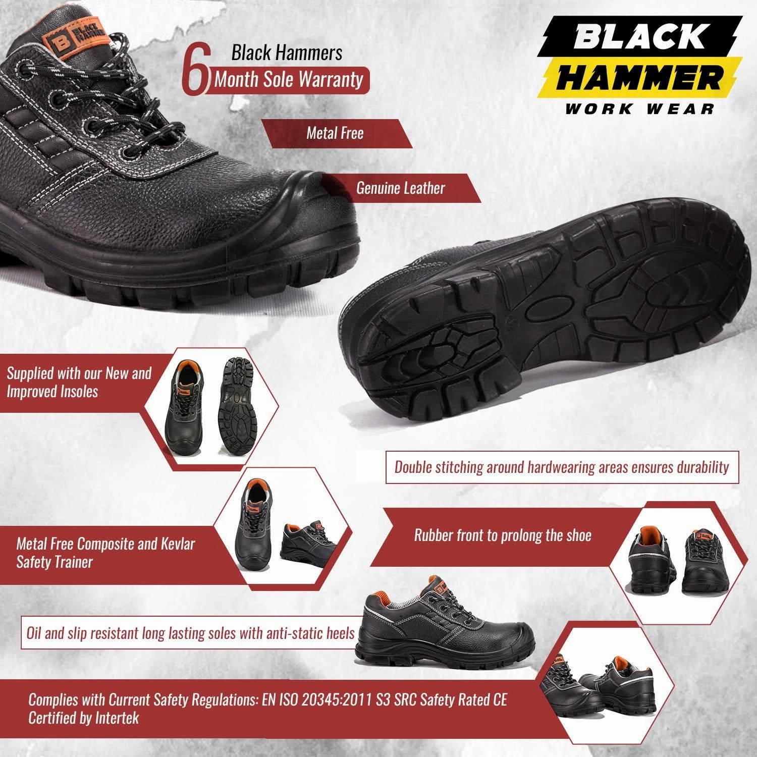 Black Hammer - 2252 Safety Boots Hitech Boots