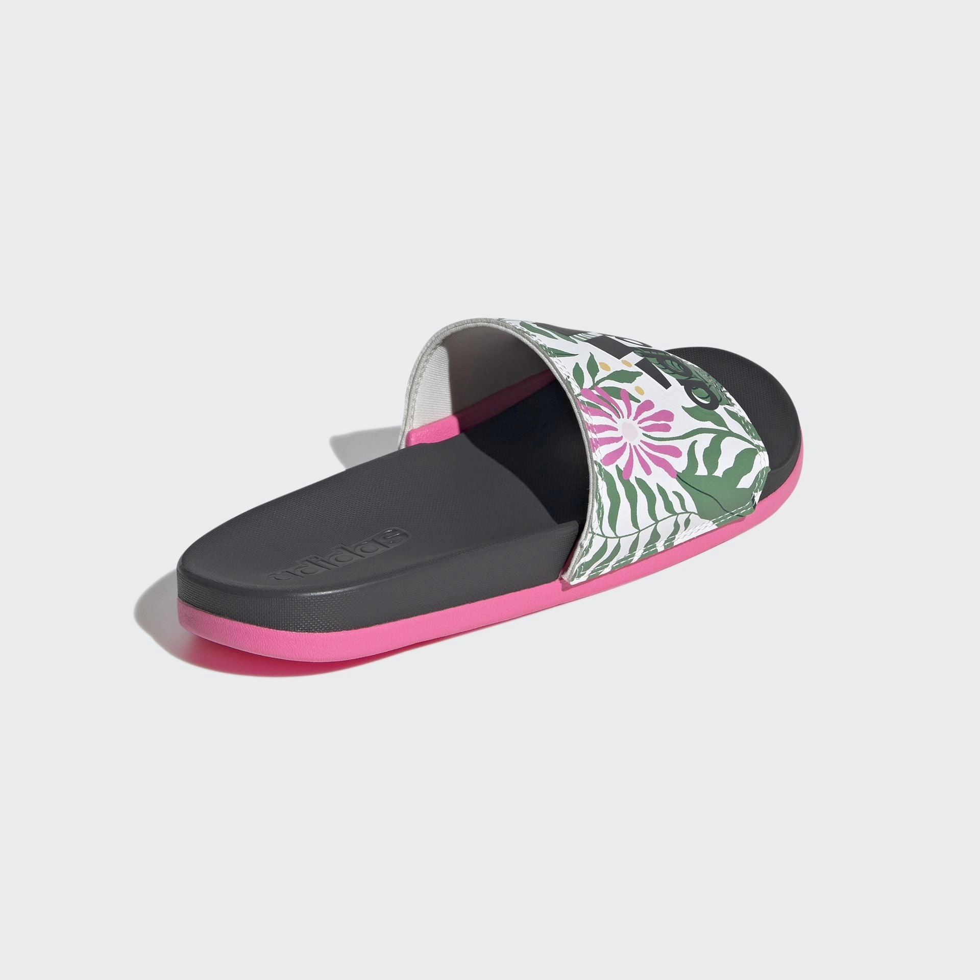 Adidas Shoes Size 2 ADILETTE COMFORT SLIDES - Carbon / Off White / Lucid Pink