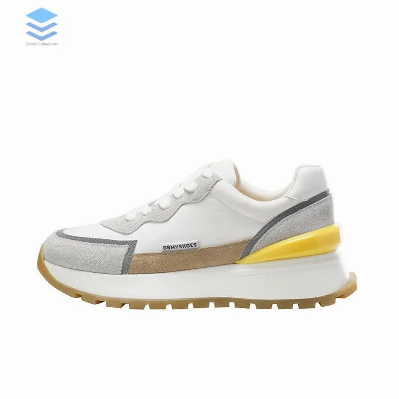 Running Shoes Size 2 Net Red Thick-soled Casual Running Shoes Women