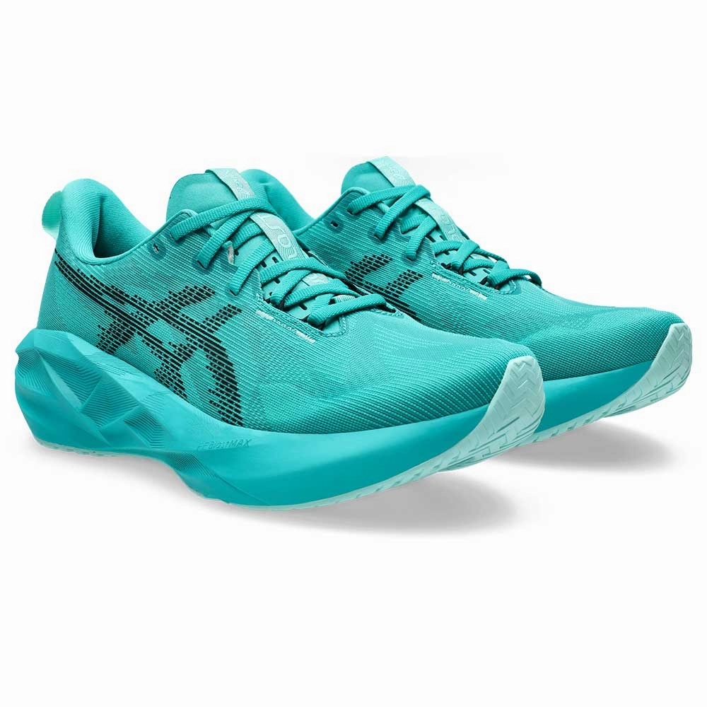 Best Asics Shoes For Comfort Men's Novablast 5 Running Shoe - Wave Teal/Black - Regular (D)