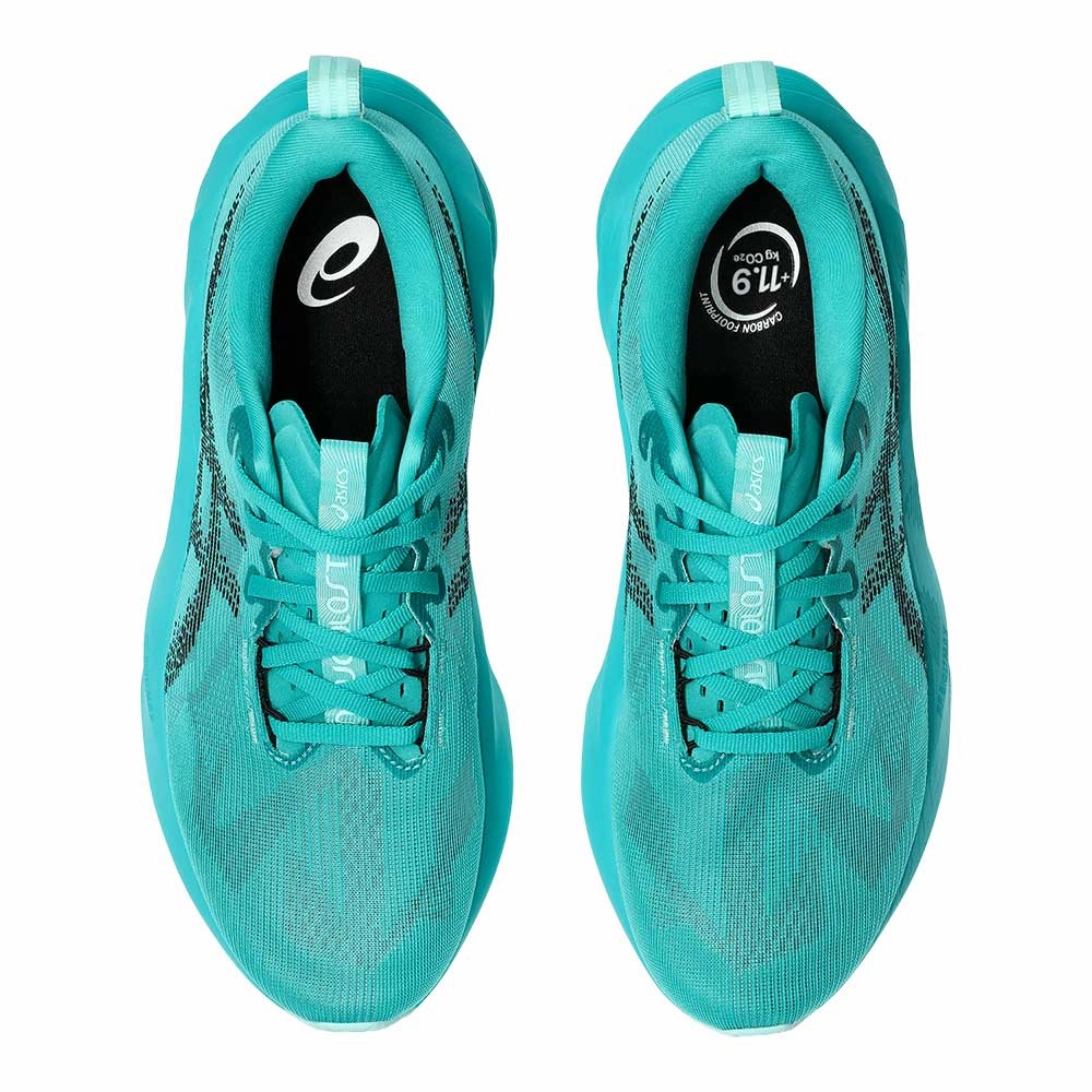 Men's Novablast 5 Running Shoe - Wave Teal/Black - Regular (D) Asics Steel Toe Shoes