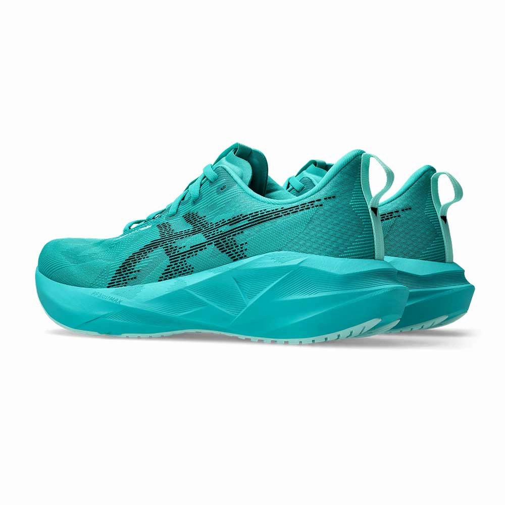 Best Asics Shoes For Back Pain Men's Novablast 5 Running Shoe - Wave Teal/Black - Regular (D)