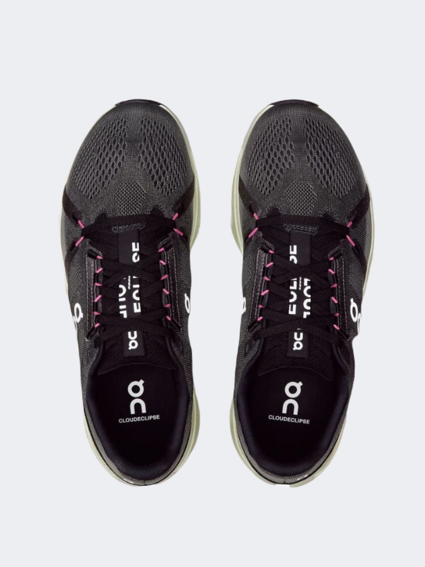 On Cloudeclipse 1 Women Running Shoes Rock/Lima Structure Running Shoes