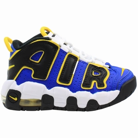Nike Air More Uptempto PS Kids Blue/Black Trainers Asics Gel Pulse 9 Running Shoes T7d8n
