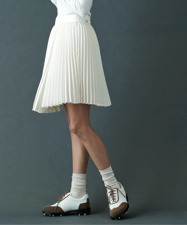 Fuel Sport Golf Giclee Women's Under Score Premium Leather Golf Shoes - Brown