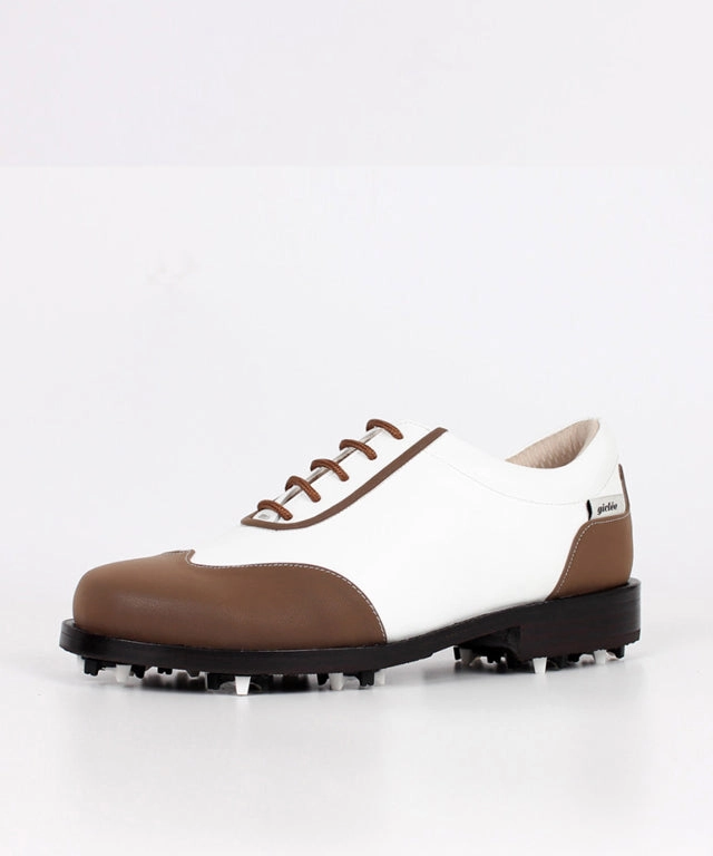Footjoy Golf Giclee Women's Under Score Premium Leather Golf Shoes - Brown