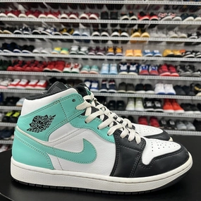 Nike Air Jordan 1 Mid Tropical Twist Igloo 554724-132 Mens Size 9 Banned Asics Shoes