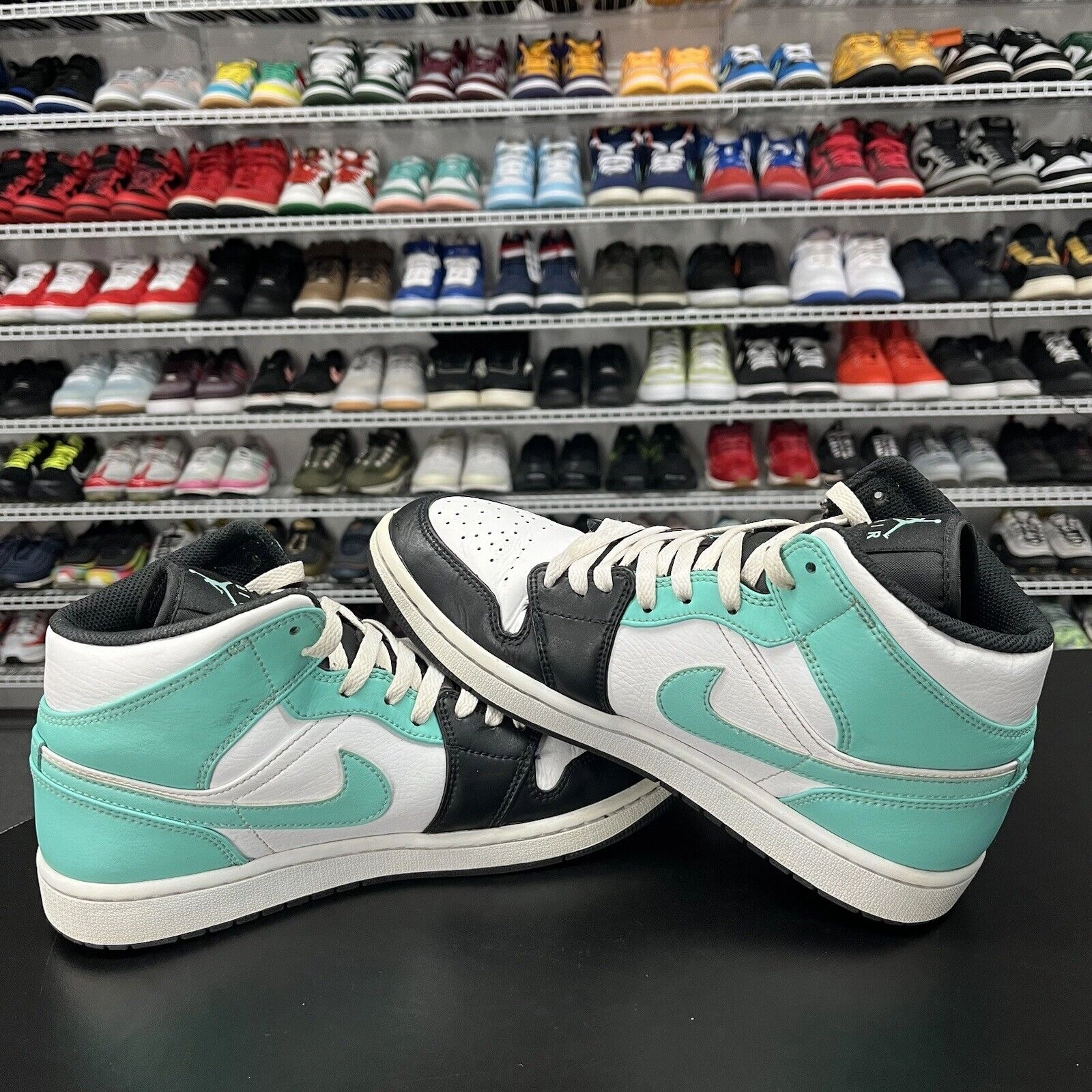 Asics Cross Trainer Shoes Nike Air Jordan 1 Mid Tropical Twist Igloo 554724-132 Mens Size 9