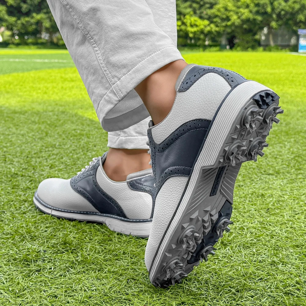 Fashionable Men's Golf Shoes, Outdoor Casual Walking Shoes, Men's Grass Non Slip Golf Sports Shoes, Sizes 39-48 Phantom Golf