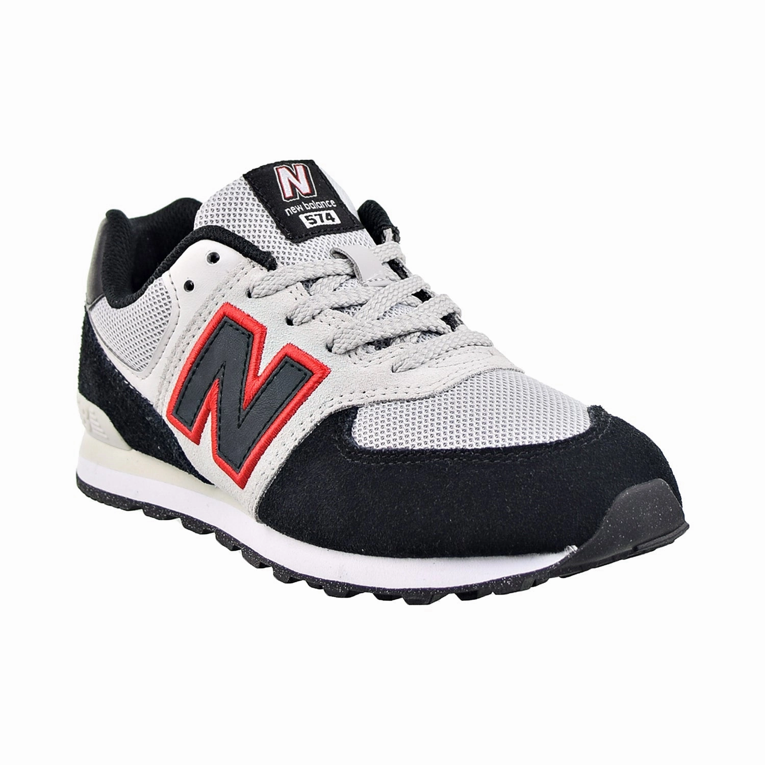 New Balance 574 Big Kids' Shoes White-Black-Red New Balance 4e Width