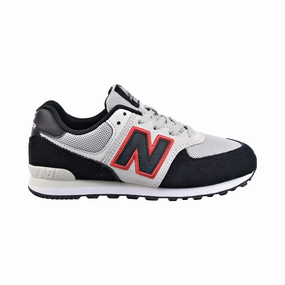 New Balance 574 Big Kids' Shoes White-Black-Red New Balance 9060 Triple Black U9060bpm