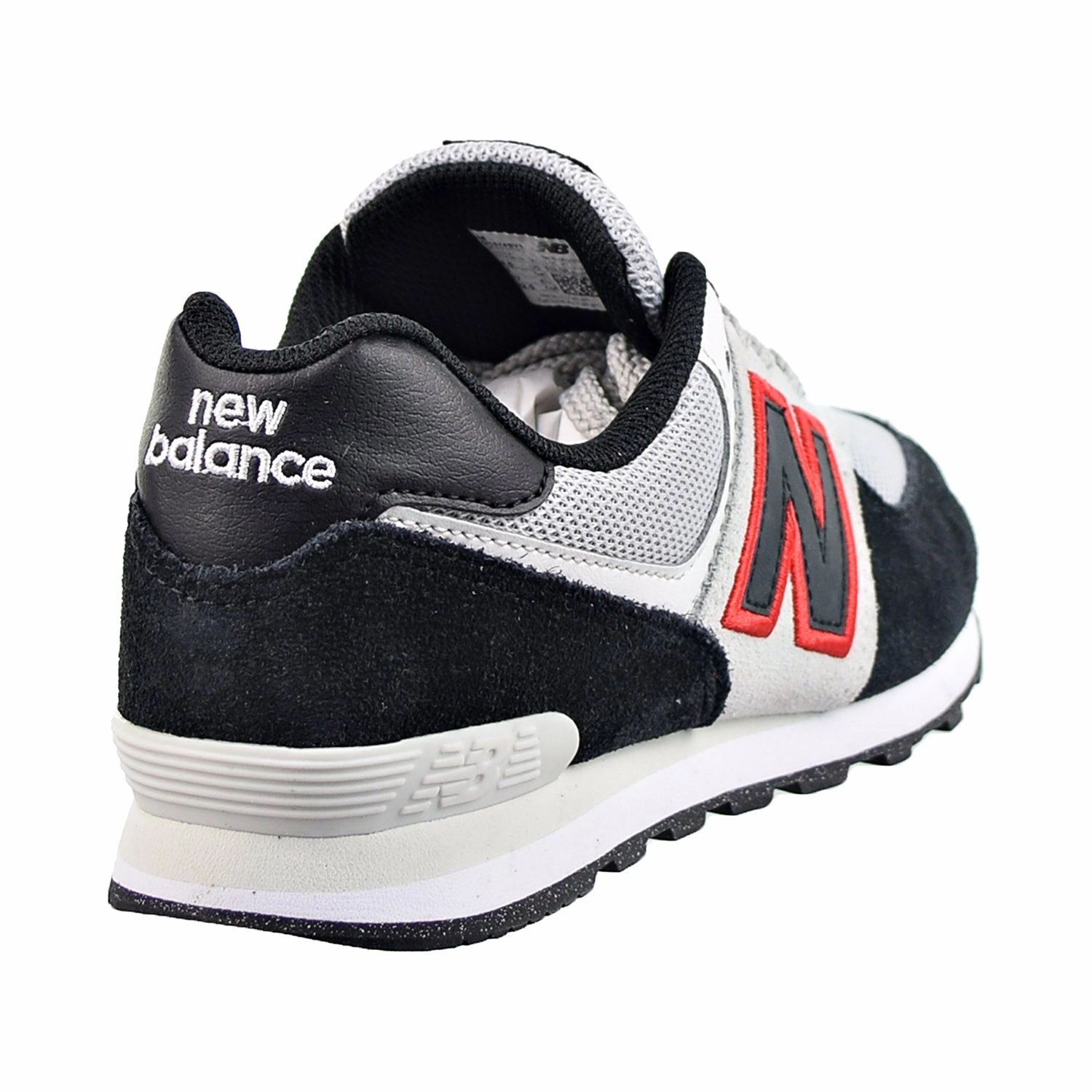 New Balance 574 Big Kids' Shoes White-Black-Red Grey New Balance Men