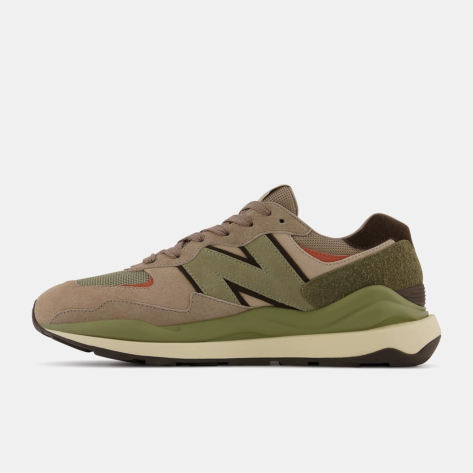 New Balance 574 Marsh Green New Balance Men's 57/40 Shoes - Mushroom / Sweet Caramel