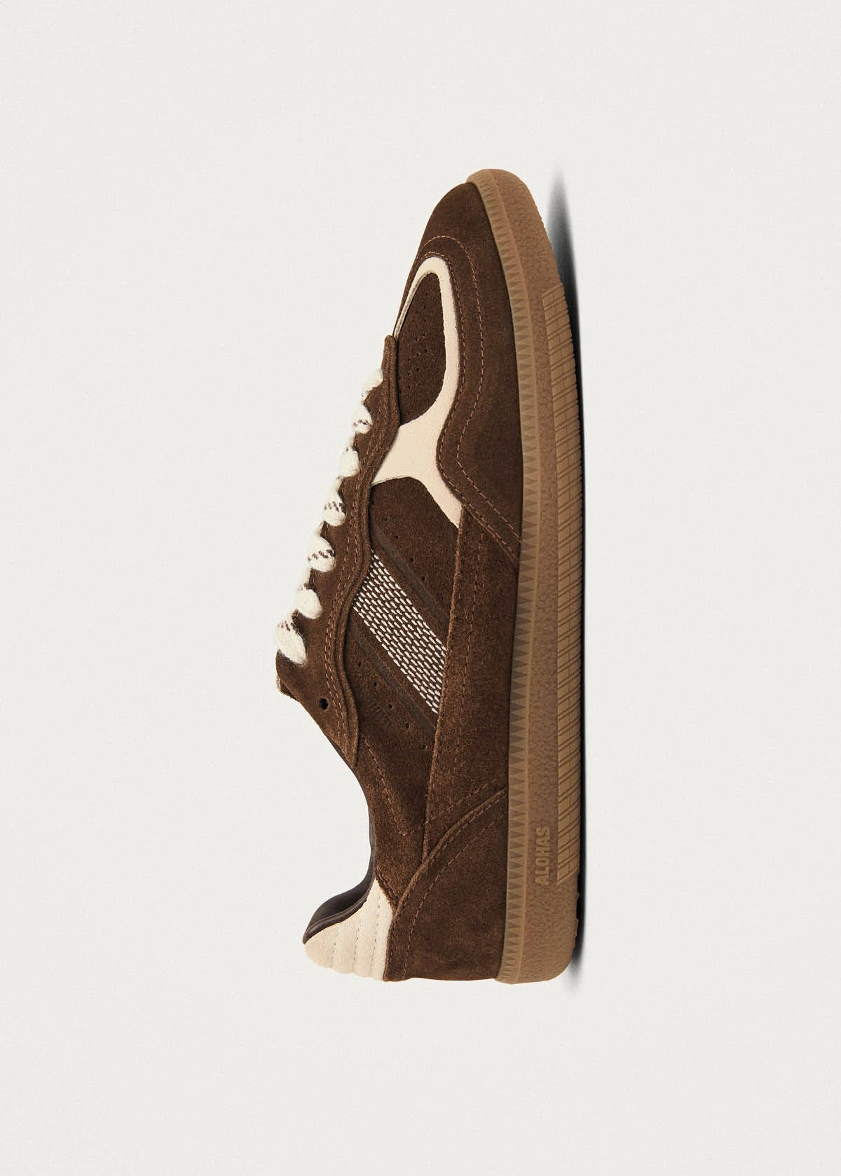 Tb.490 Rife Cocoa & Off White Leather Sneakers Flat Shoes With Formal Dress