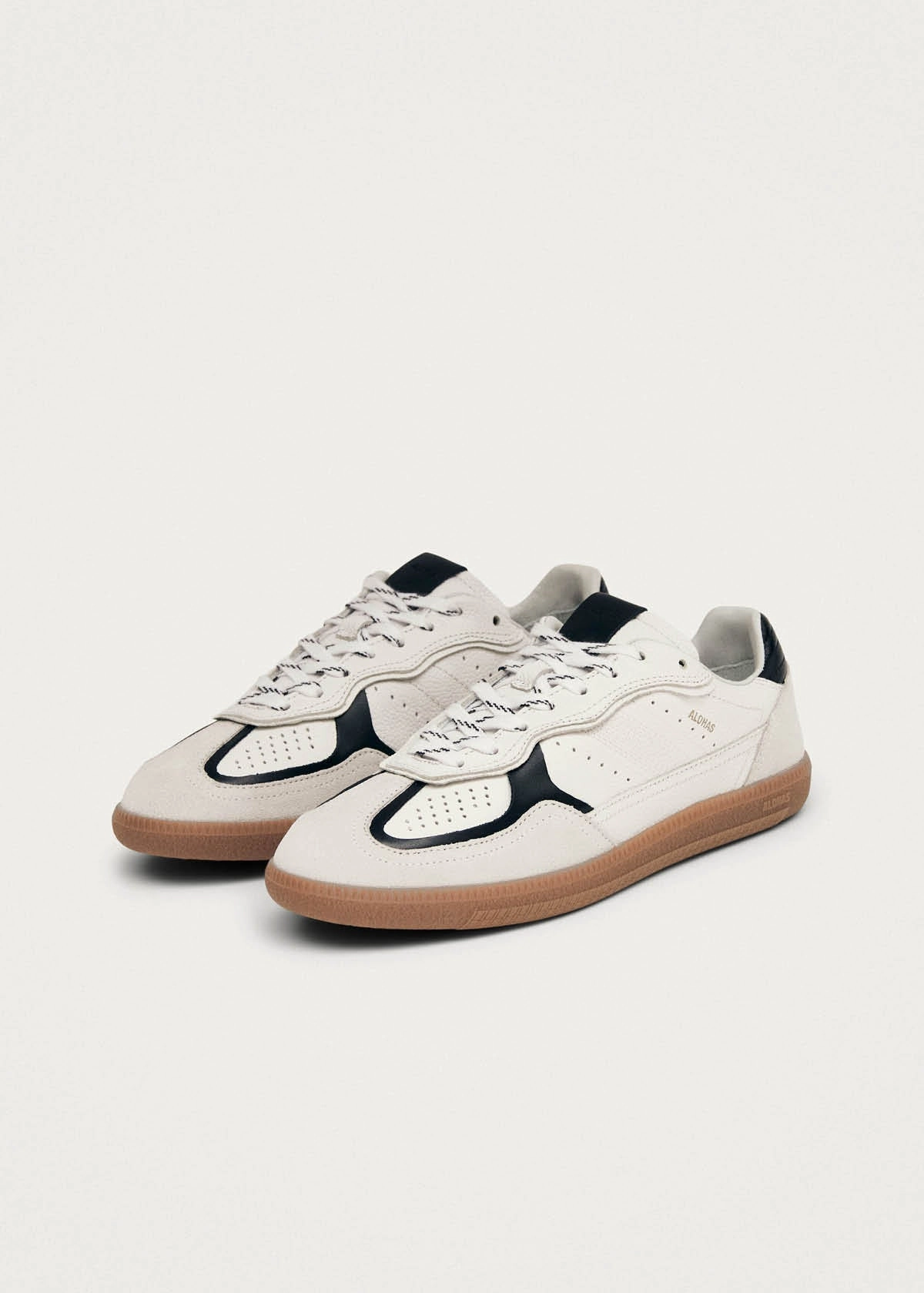 Tb.490 Rife Grain White Black Leather Sneakers Flat Embellished Wedding Shoes