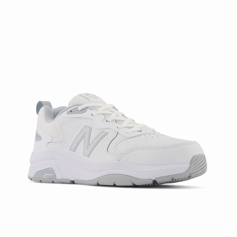 Womens White Sneakers New Balance New Balance Women's WX857V3 Slip Resistant Training Shoes in White