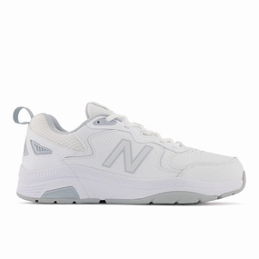 Women's New Balance 9060 Mushroom Brown New Balance Women's WX857V3 Slip Resistant Training Shoes in White