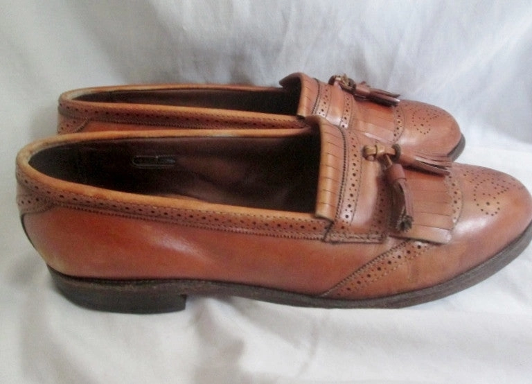 Boots Jimmy Choo Mens ALLEN EDMONDS BRIDGETON USA Leather Mocs Walking Shoes Loafers 11D BROWN Slip On