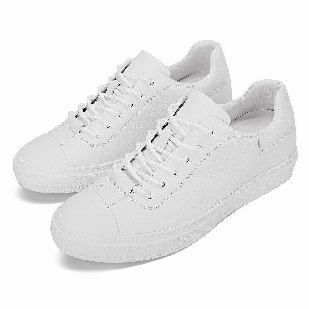 Waffle Racer 2x Casual Shoes 6 CM/2.36 Inches CMR CHAMARIPA  Elevator Shoes for Men - Step Up Your Style with 2.36 Inches of Height in White Casual Sneakers