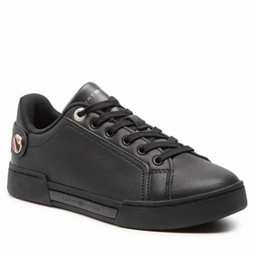Tommy Hilfiger Button Detail Court Sneaker Women - BLK Tretorn Nylite Sneakers