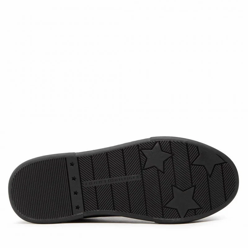 Tommy Hilfiger Button Detail Court Sneaker Women - BLK Expensive Sneakers