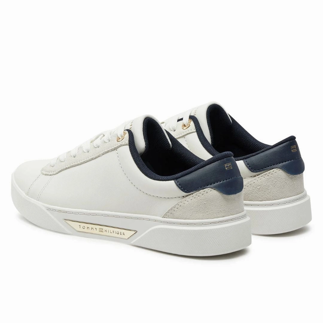Tommy Hilfiger Chic Court Sneakers Women FW0FW08123-WHT Trump Sneakers For Sale