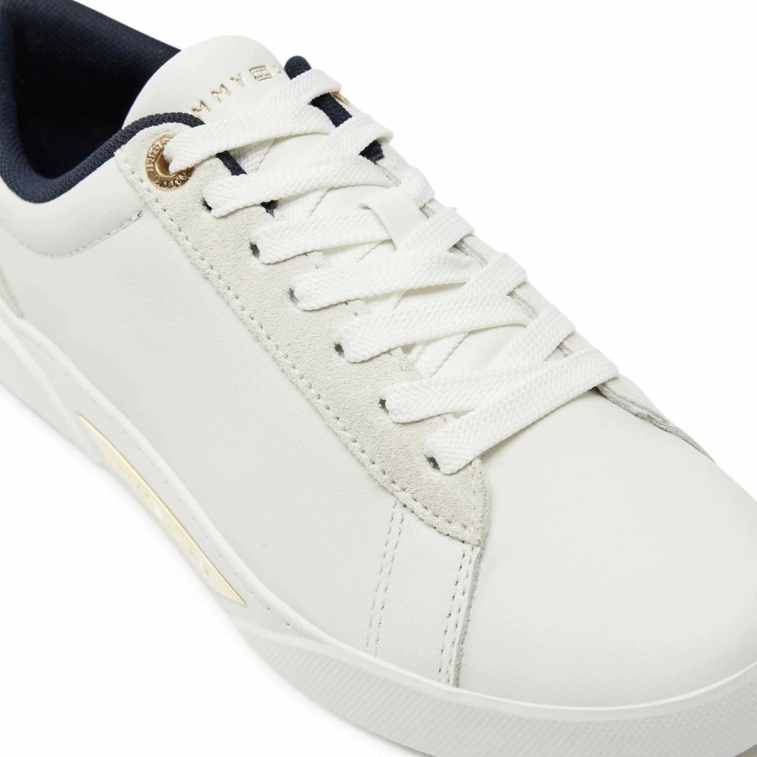 Tommy Hilfiger Chic Court Sneakers Women FW0FW08123-WHT Luka Doncic Sneakers