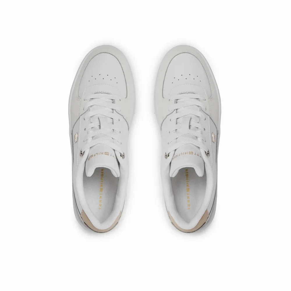 Tommy Hilfiger Essential Basket Sneaker FW0FW07684-WHTBEG Plantar Sneakers