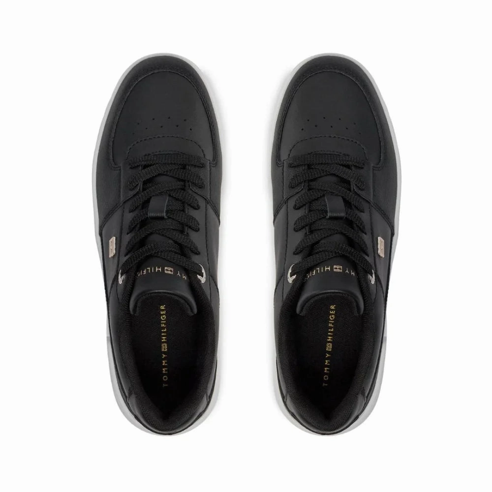 Best Canvas Sneakers Tommy Hilfiger Essential Basket Women FW0FW07684-BLK