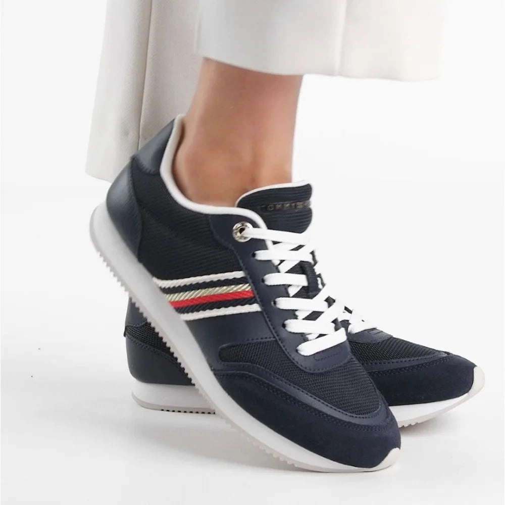 Bzee Sneakers Tommy Hilfiger Essential Runner Sneakers Women FW0FW07163-NVY